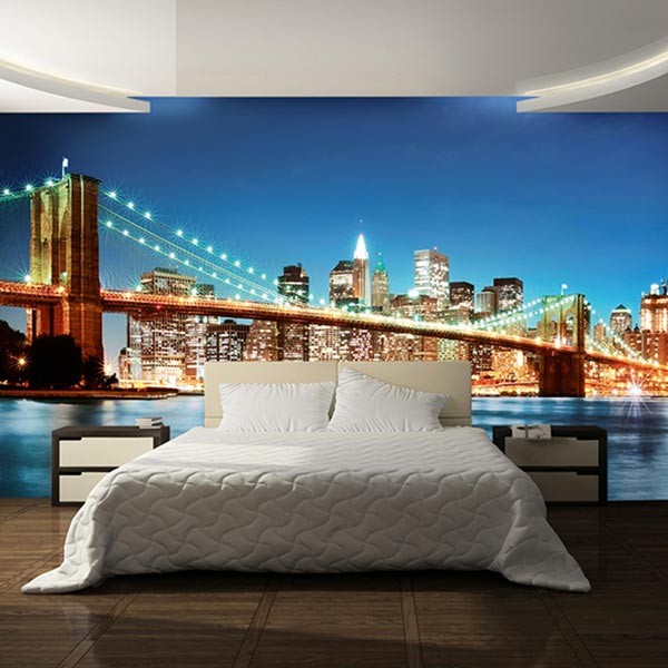 Mural Skyline dormitorio